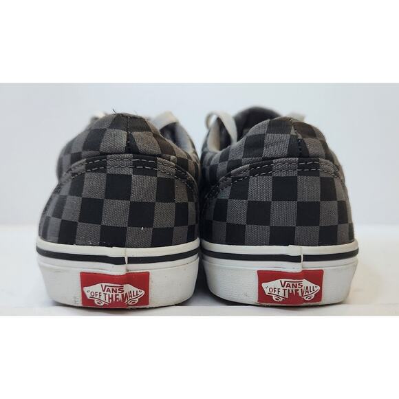Vans Doheny Low-top Black/Pewter/ Gray Checkerboard Skate Sneakers size 7Y - Picture 4 of 7